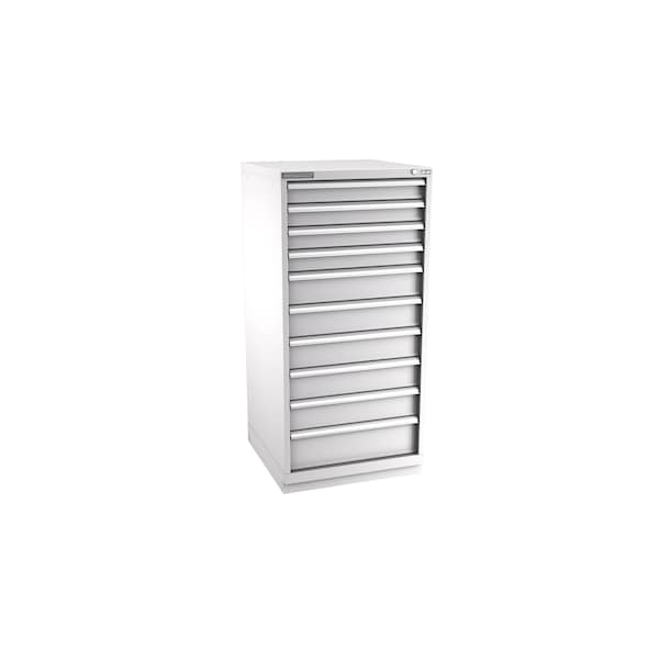 Champion Tool Storage Modular Tool Cabinet, 10 Drawer, Light Gray, Steel, 28 in W x 28-1/2 in D x 59-1/2 in H S27001001ILCFTB-LG - main